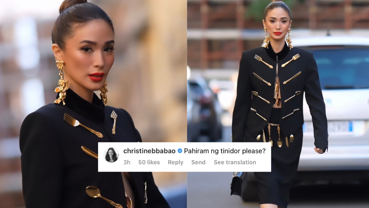 Heart Evangelista’s Cutlery-Themed Outfit at Milan Fashion Week Costs Over P300,000