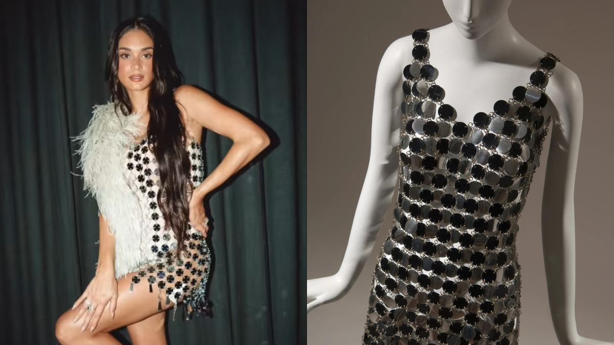 Pia Wurtzbach’s Disco Birthday Look Was Inspired By This Vintage 1966 Chainmail Dress