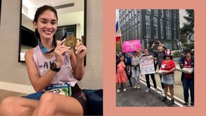 Filipinos Gathered On The Streets To Support Pia Wurtzbach Running At The New York City Marathon