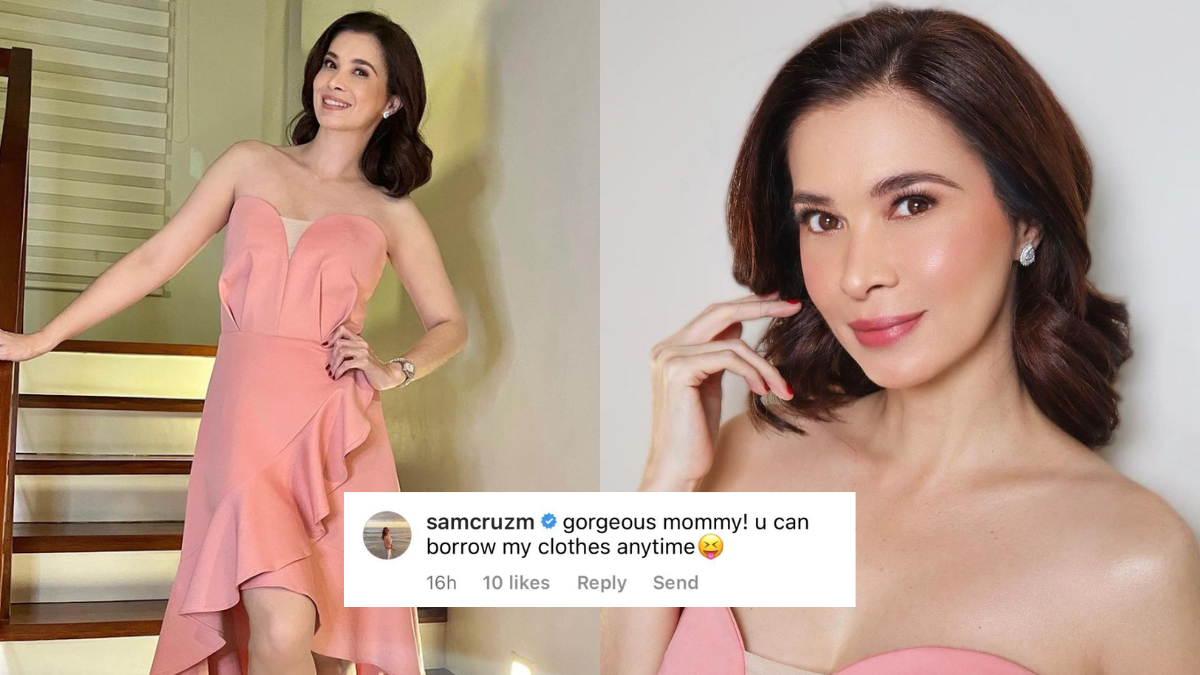 Sunshine Cruz Borrowed Her Daughter Sam's Pink Dress For An Event And It's The Cutest Thing Ever