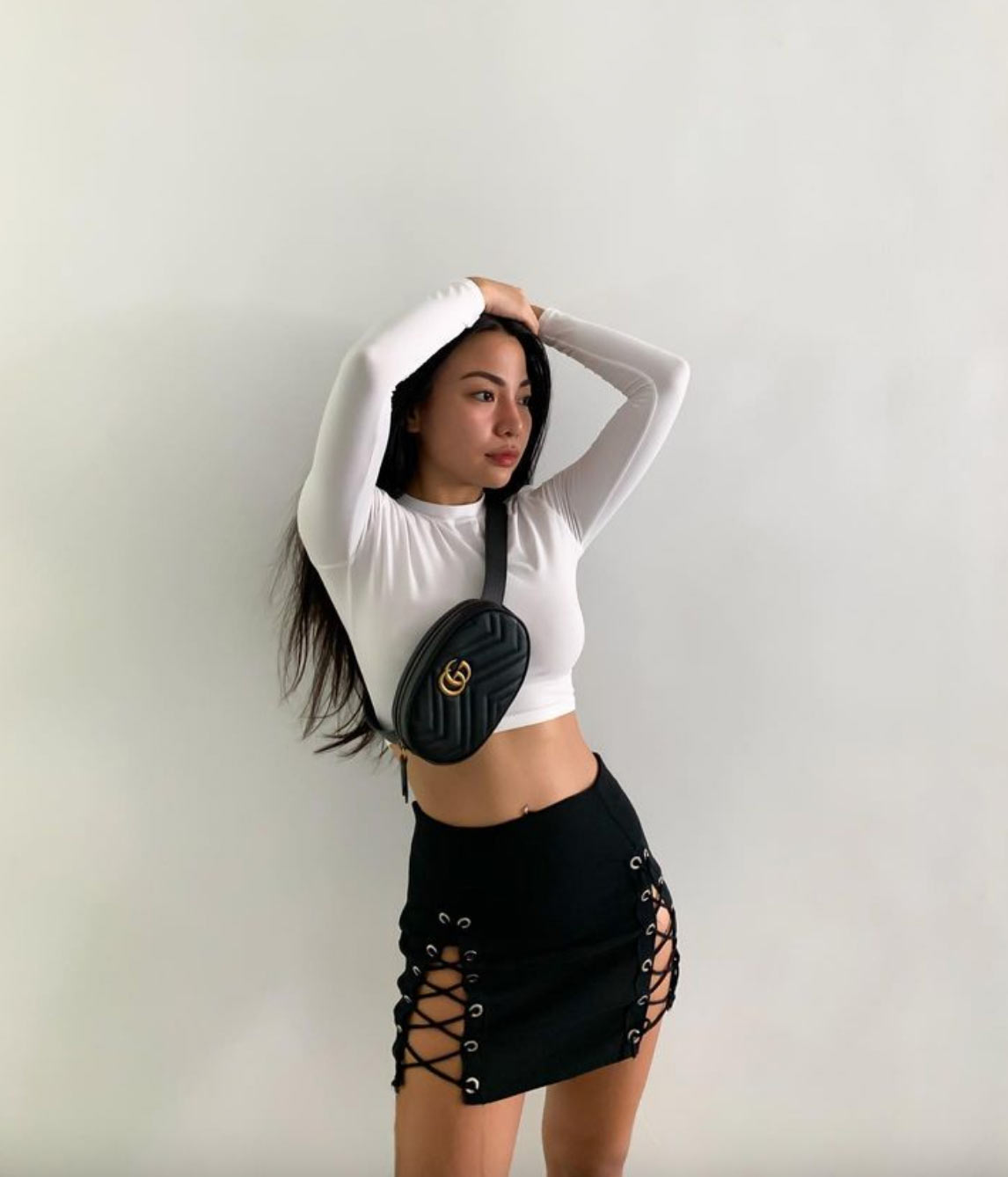 michelle dy white hubadera sexy outfit