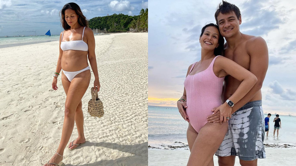 Iza Calzado Flaunts Baby Bump In Gorgeous Swimsuit Ootds In Boracay