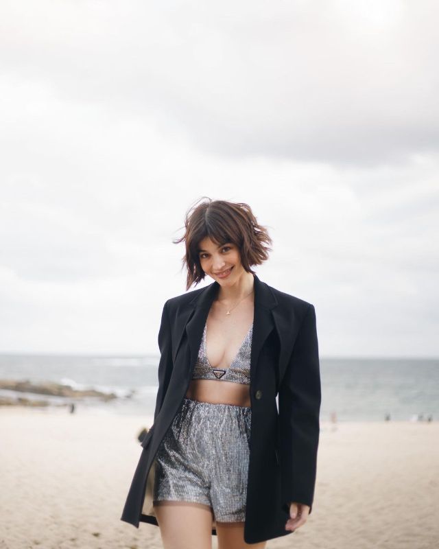 Look: Anne Curtis' Sparkly Prada Outfit In Australia