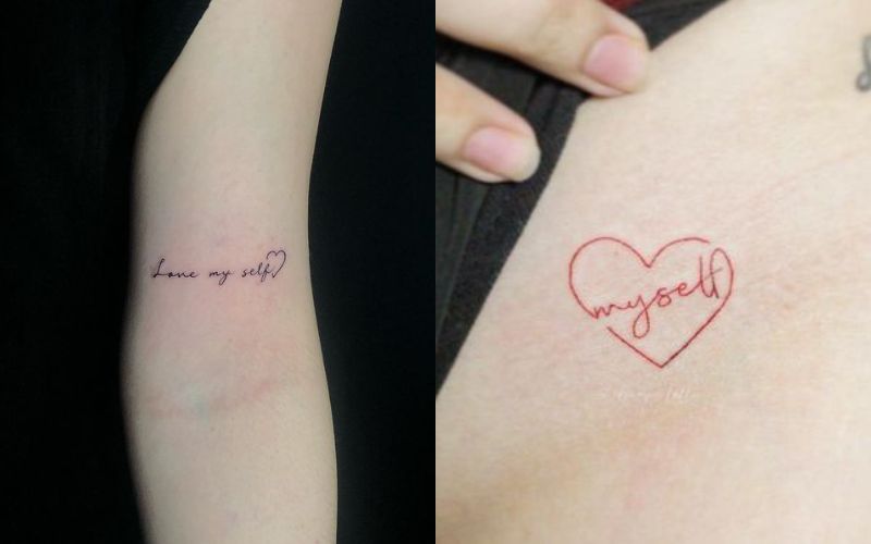 Playground Tattoo on Instagram Love myself Love yourself  Bts tattoos  Love yourself tattoo Single needle tattoo
