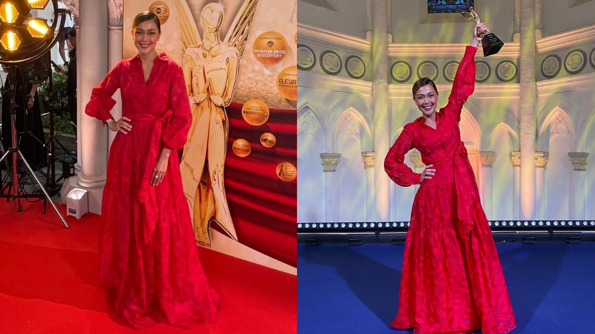 Jodi Sta. Maria Wins Best Actress At The Asian Academy Creative Awards In A Stunning Red Gown