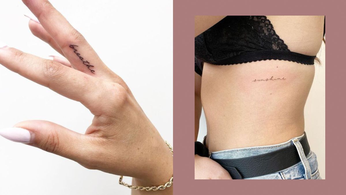 10 Dainty One-word Tattoo Ideas Minimalists Will Love