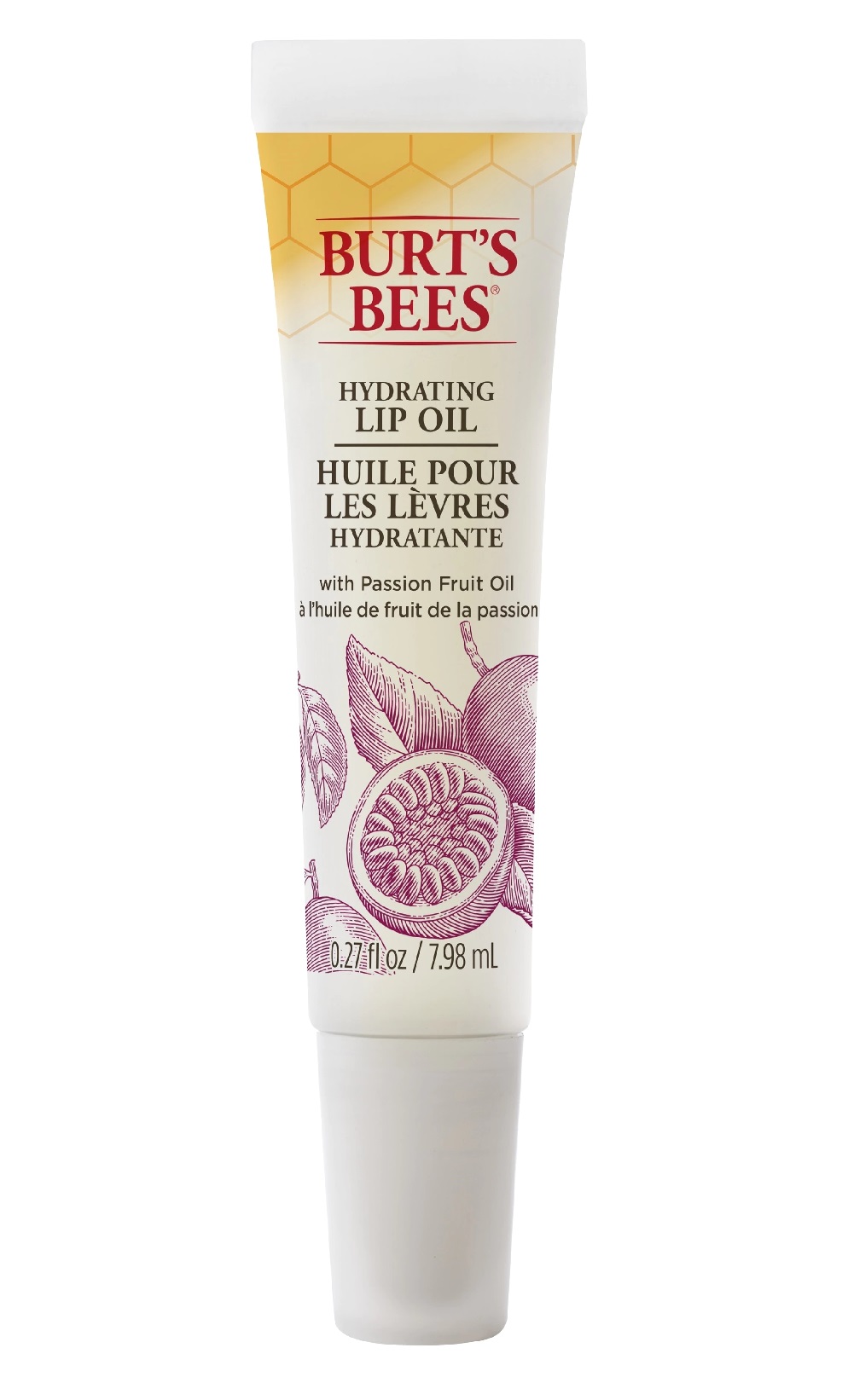 burts bees hydrating lip oil with passion fruit oil