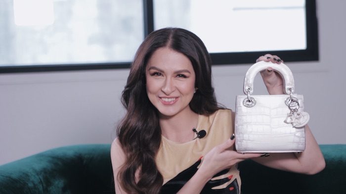 Marian Rivera Update on X: SPOTTED: Launer two-tone bag with