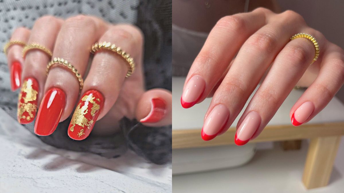 10 Chic Red Manicures to Try Whether or Not You Believe in the "Red Nails Theory"