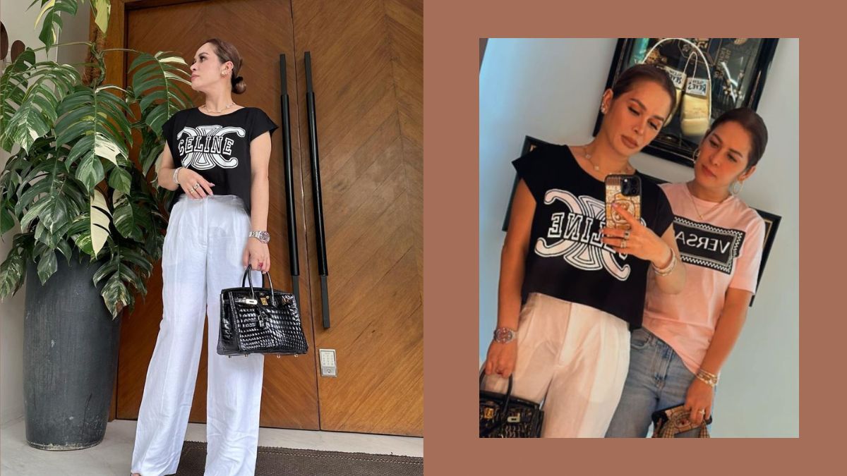 Jinkee Pacquiao's Casual Black and White T-Shirt OOTD Actually Costs at Least P4 Million