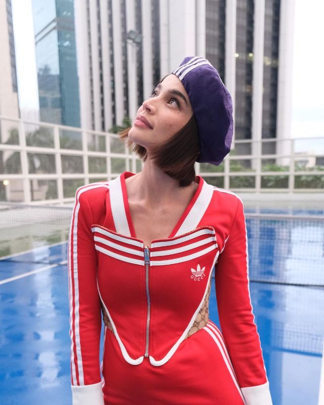 Gucci Adidas X Cotton Jersey Dress in Red