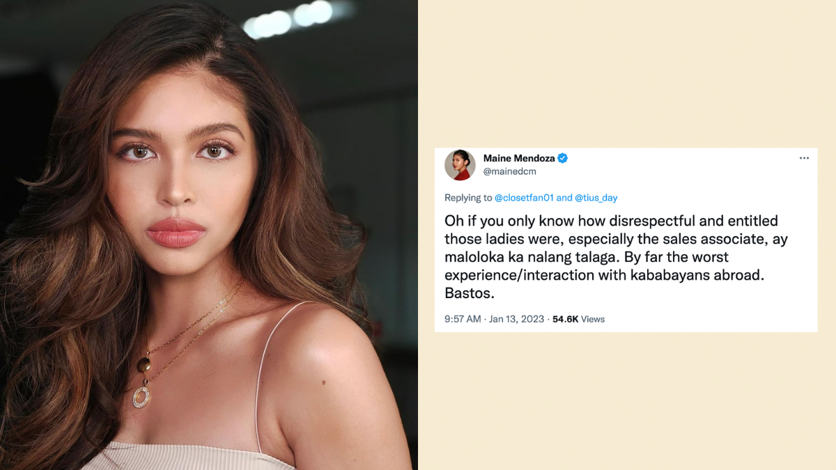 Maine Mendoza Defends Herself After Being Called “Suplada” by a Pinay in Singapore