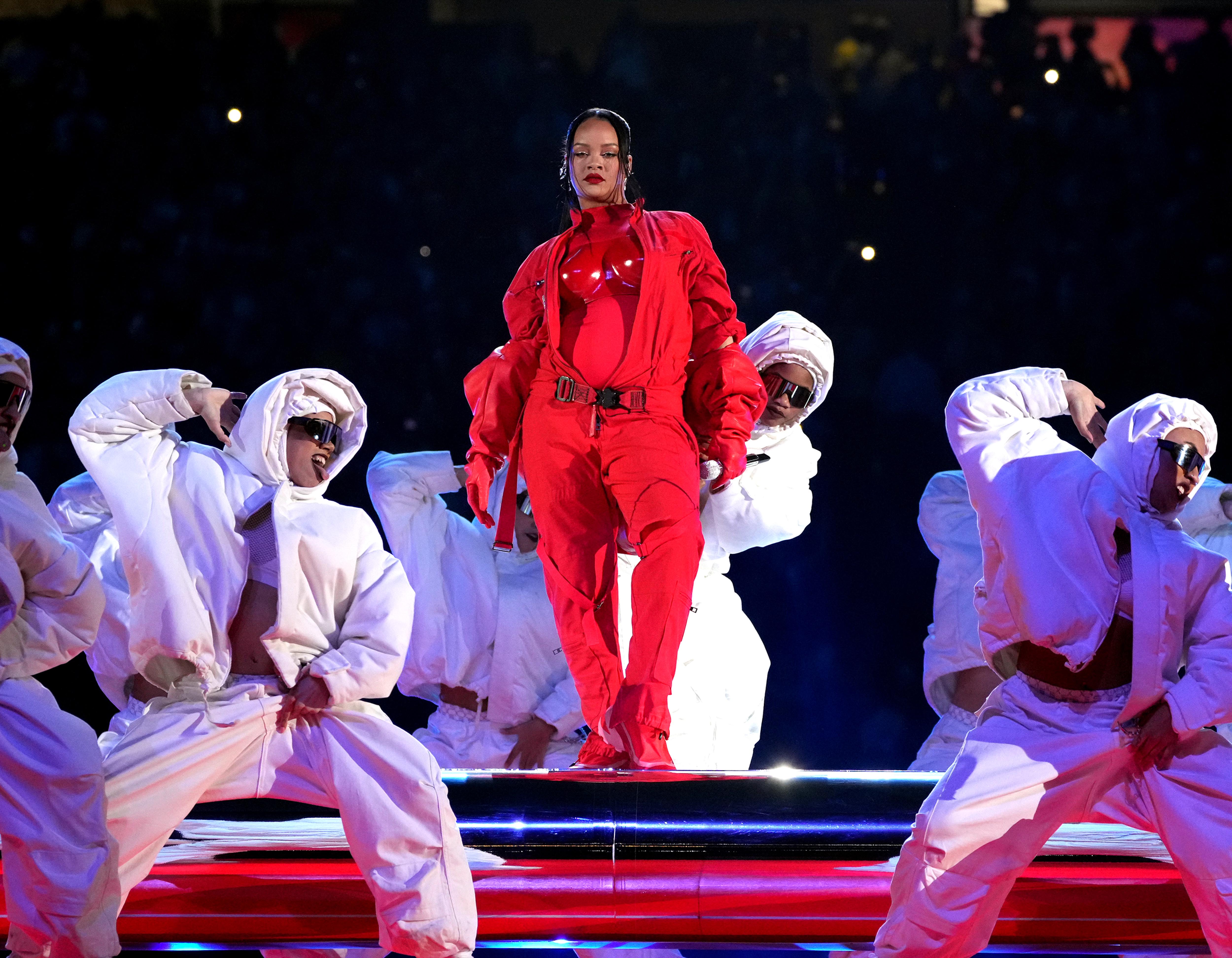 LOOK The Designer Pieces Worn by Rihanna For The 2023 Super Bowl Half