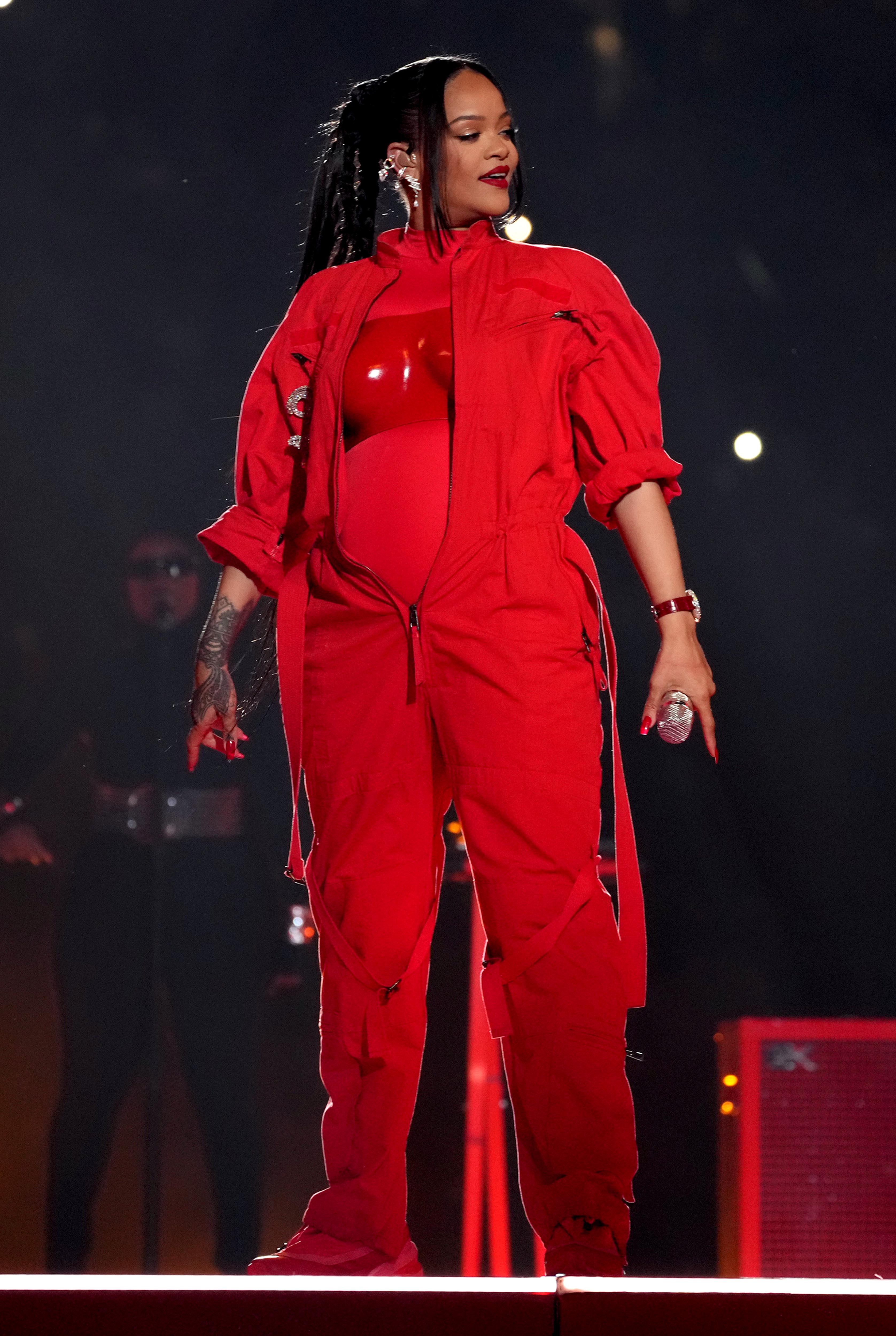 Look: The Designer Pieces Worn By Rihanna For The 2023 Super Bowl