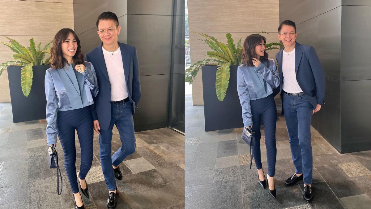 Heart Evangelista And Chiz Escudero Went Twinning In Blue Suits On Valentine's Day