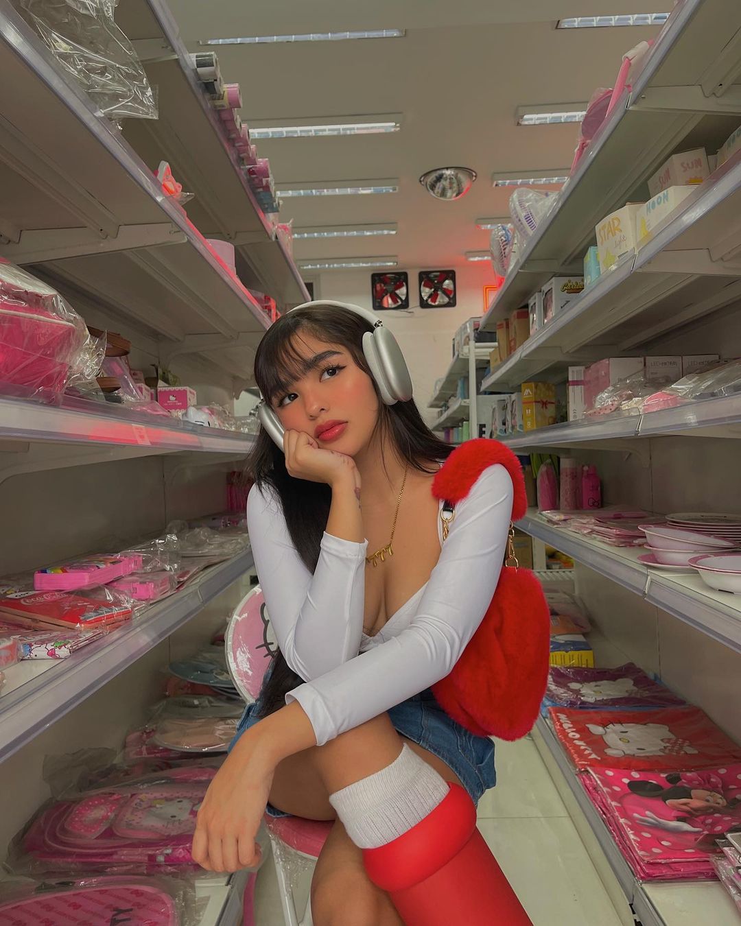 LOOK: Andrea Brillantes Wears Viral MSCHF Big Red Boots | Preview.ph