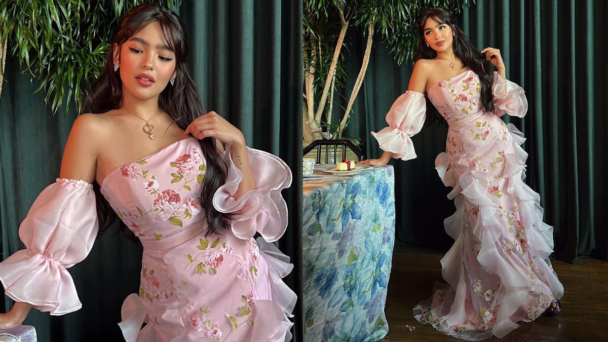 Andrea Brillantes Is Every Bit A Princess In Her Floral Gown At The Launch Of Lucky Beauty