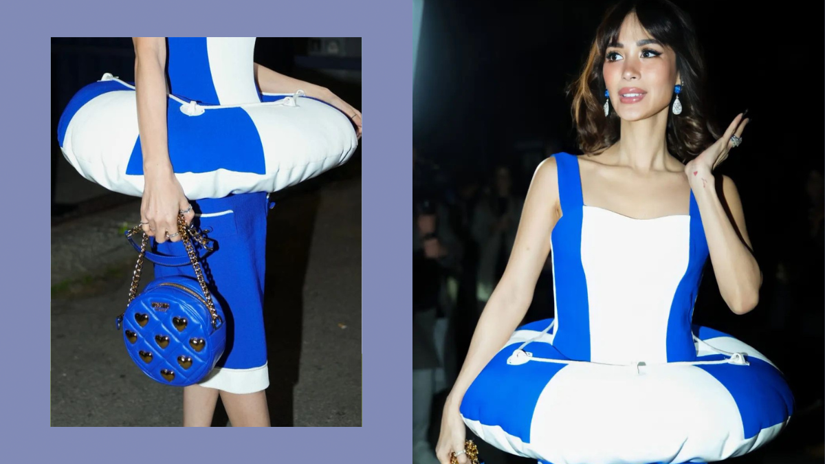 You'd Better Believe It: Heart Evangelista Just Wore A "salbabida" Dress To Milan Fashion Week