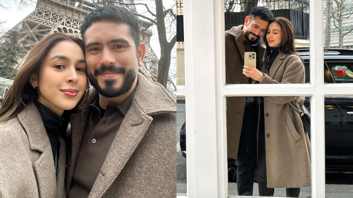 Julia Barretto and Gerald Anderson in Matching OOTDs in Paris