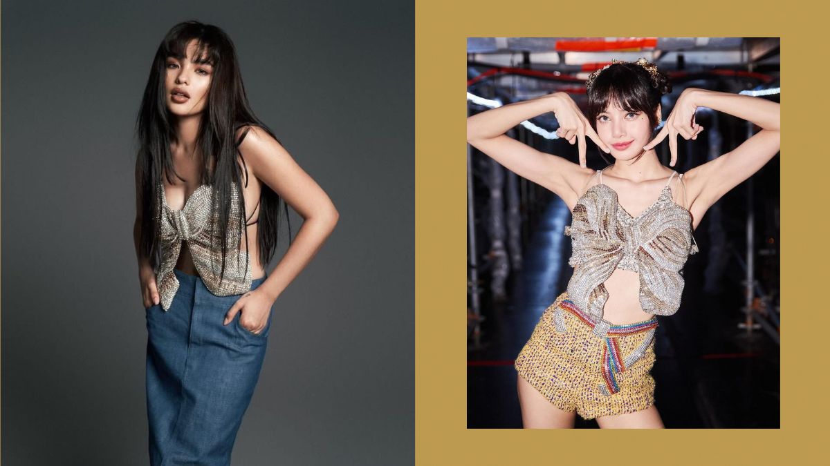 Andrea Brillantes and BLACKPINK's Lisa Were Spotted Twinning Again in a Crystal Embroidered Top