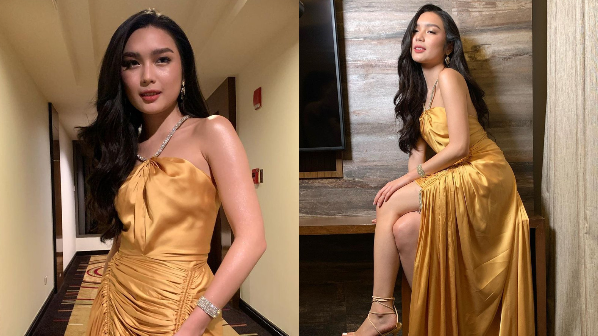 Francine Diaz Was Dripping In Gold In Her Stunning Prom Dress
