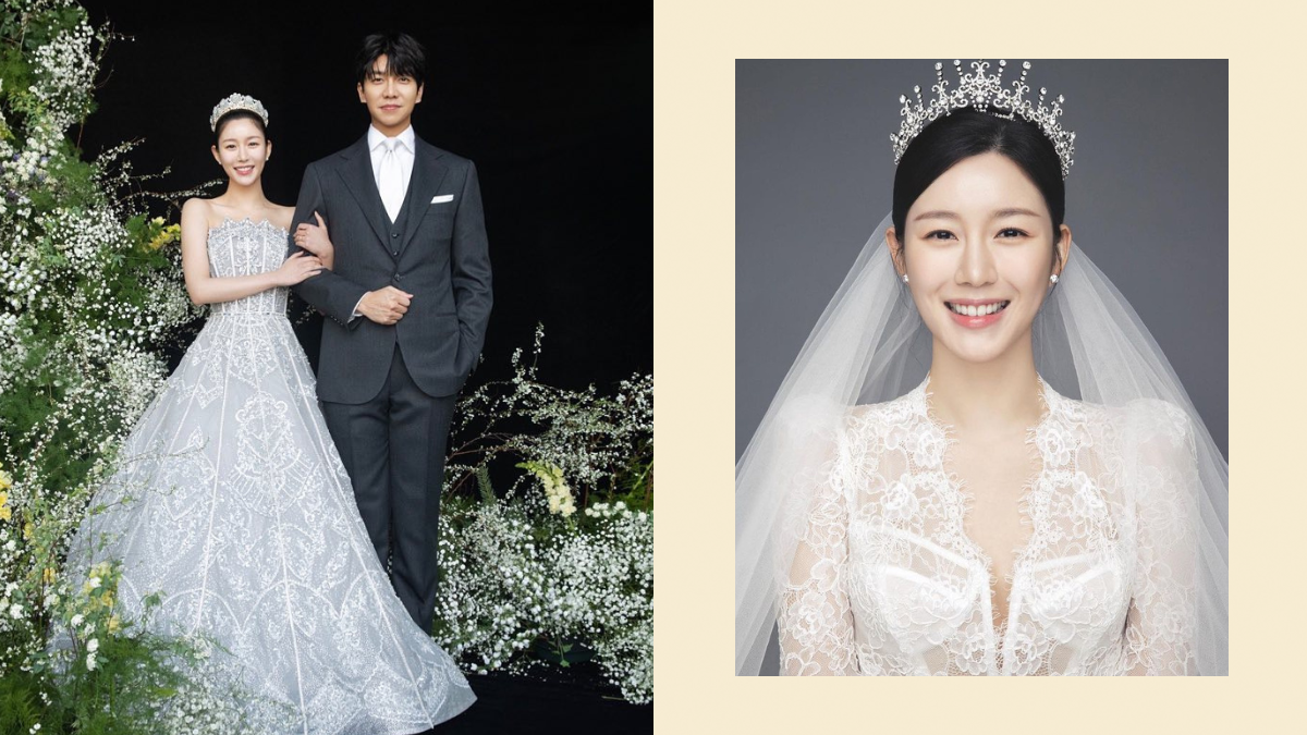 All The Dreamy Bridal Gowns Lee Da In Wore To Her Wedding With Lee Seung Gi