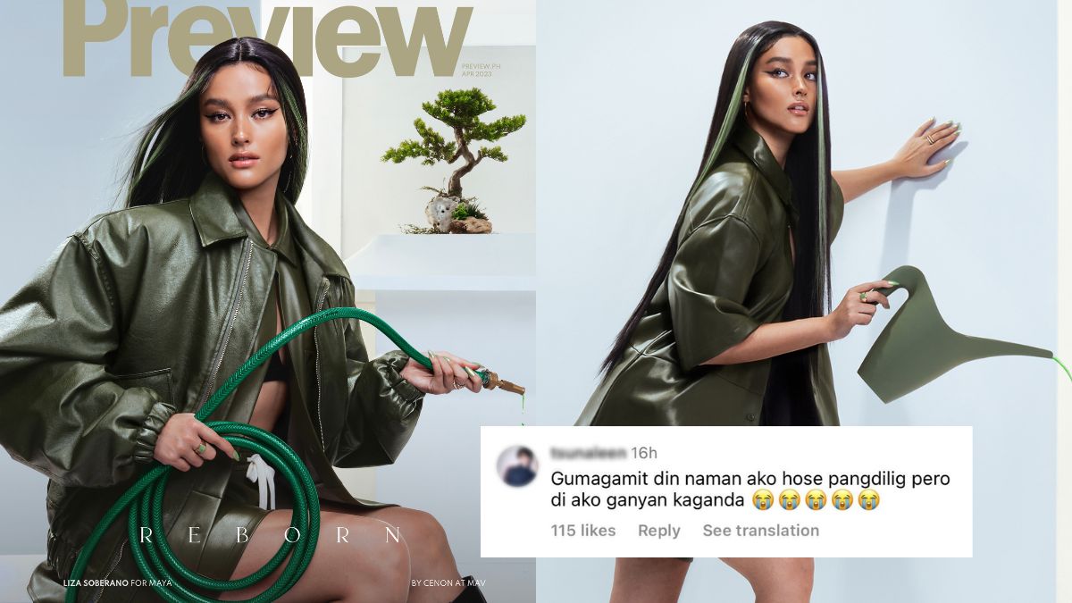 Liza Soberano's Preview Cover With A Garden Hose Is Such A Mood And Netizens Have The Best Reactions