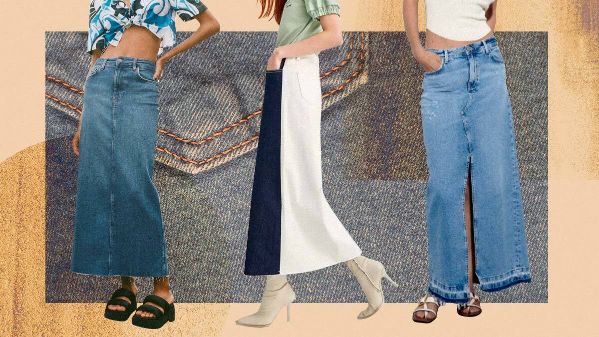 10 Chic Denim Maxi Skirts To Shop For Every Budget