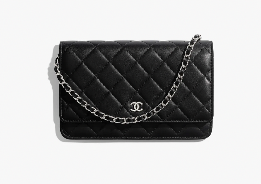belle mariano chanel classic wallet on chain