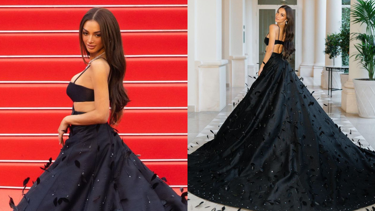 Kylie Verzosa Makes Her Cannes Red Carpet Debut In A Stunning Black Gown By Mark Bumgarner