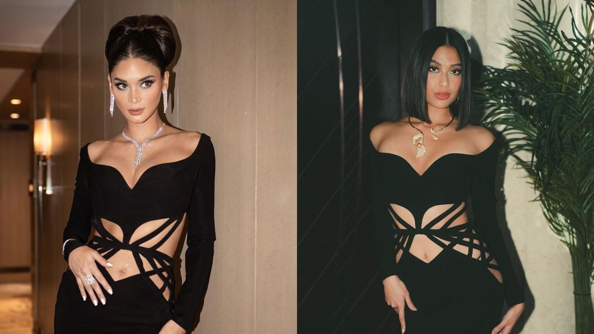 Pia Wurtzbach And Michelle Dee Are Twinning In This Sultry Francis Libiran Gown