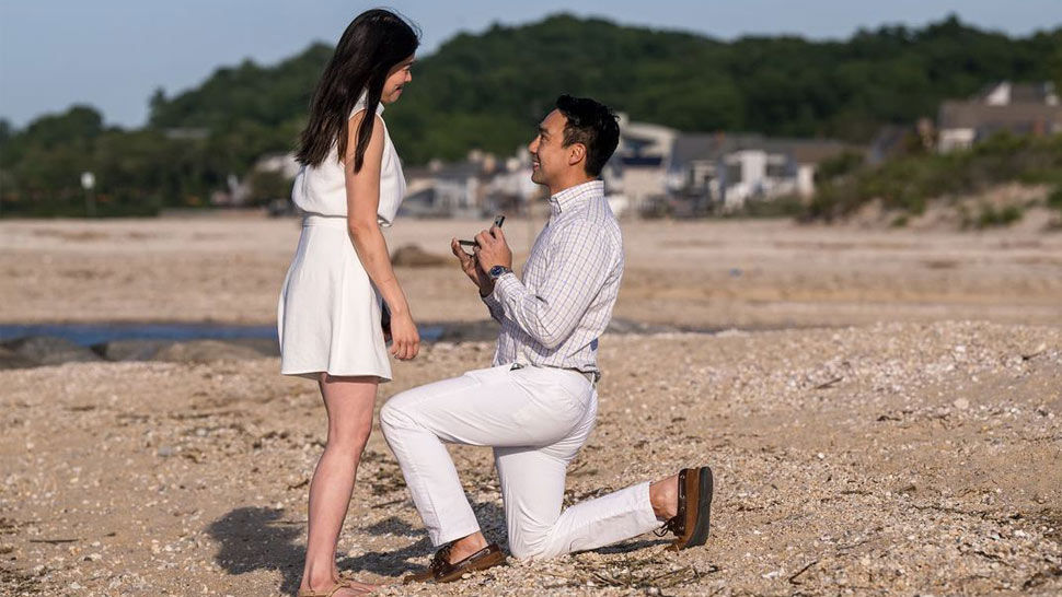 LJ Reyes Is a Gorgeous Bride-to-Be in a Dainty All-White OOTD During a Beach Proposal