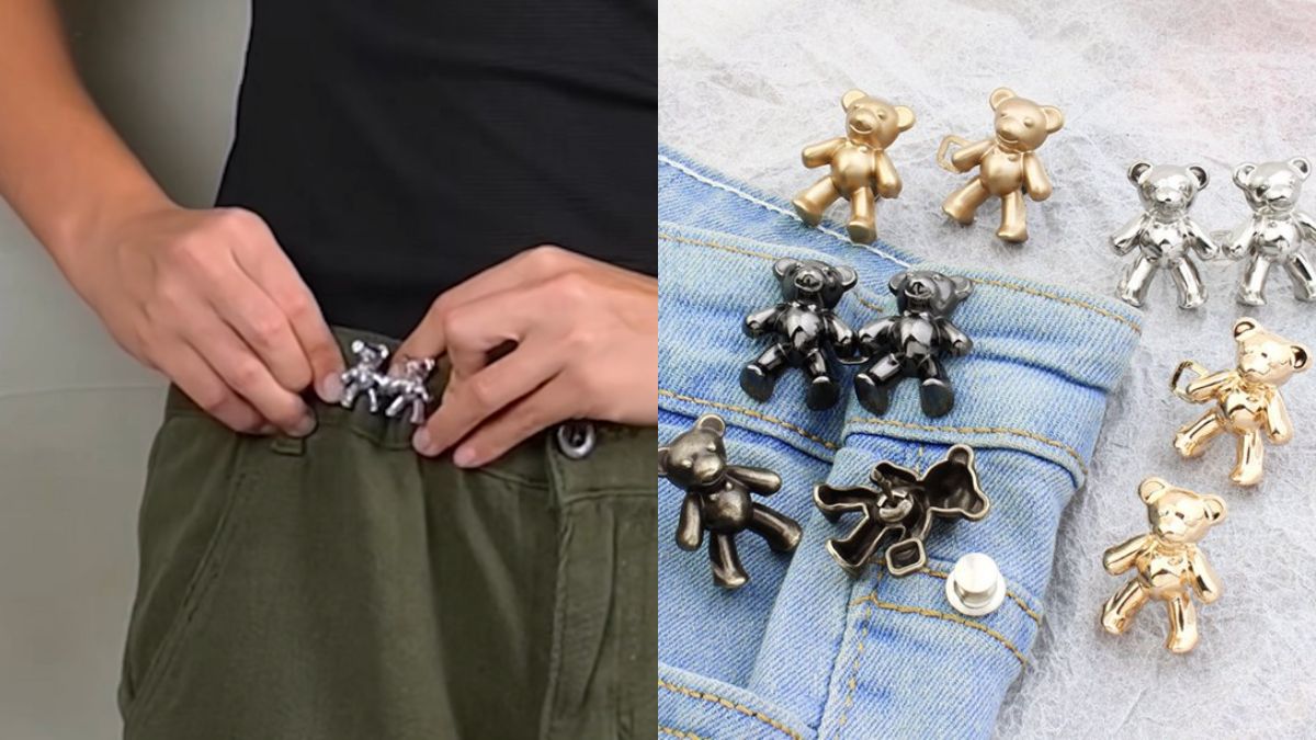 These Cute Viral Bear Clasps Will Help Tighten Your Loose Pants and Skirts