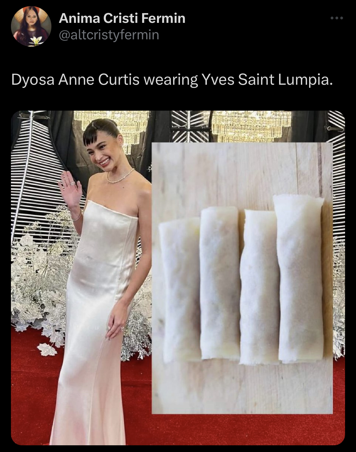 Shop: The Exact Saint Laurent lumpia Dress Anne Curtis Wore To