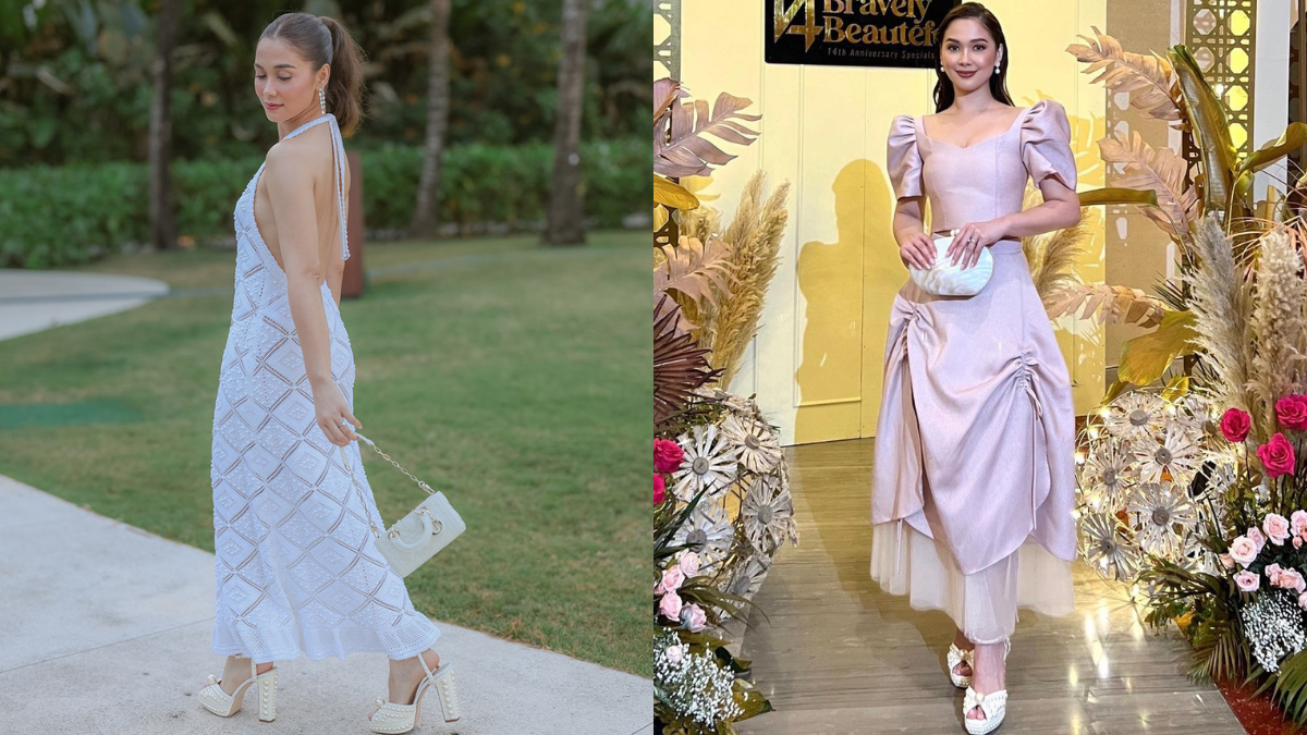 Maja Salvador Rewore Her Pre-wedding Party Shoes With Her Pink Terno Ootd