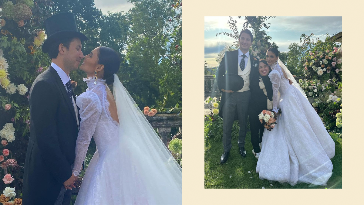 Lovi Poe Was A Breathtaking Bride In A Victorian-inspired Gown For Her Countryside Wedding