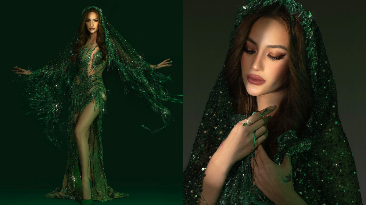 Arci Muà±oz Serves Goddess Energy In A Sparkly Green Gown At Miss Universe Bahrain