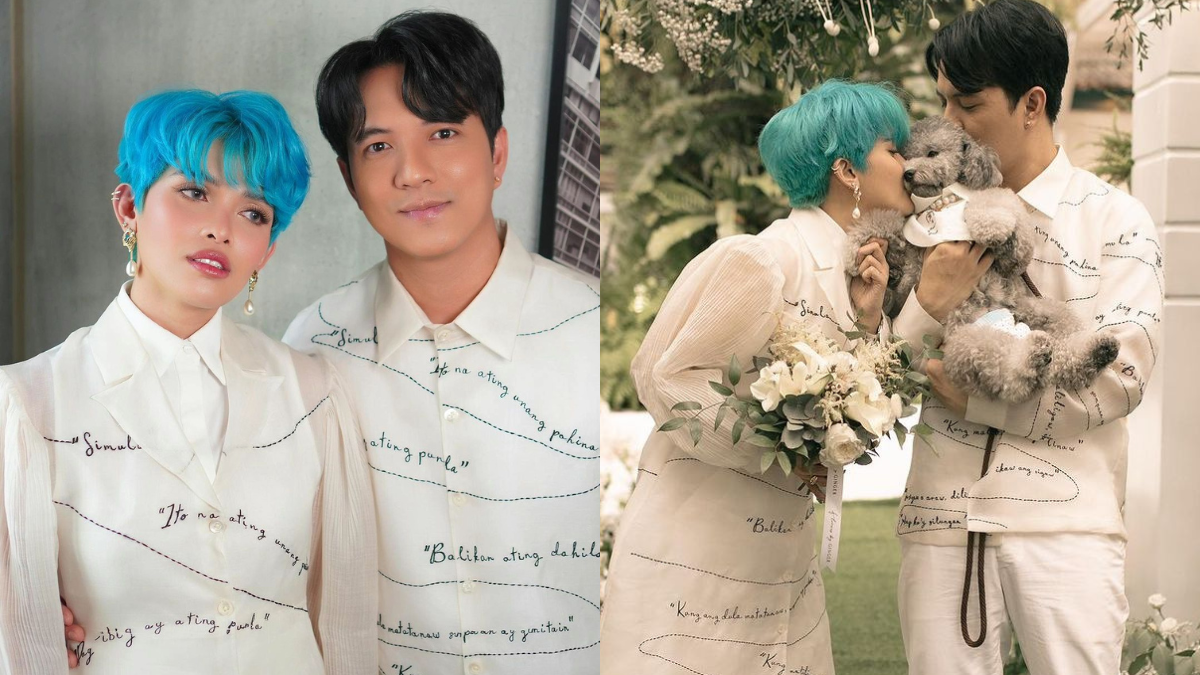 KZ Tandingan and TJ Monterde Got Married in Matching Modern Barong Looks