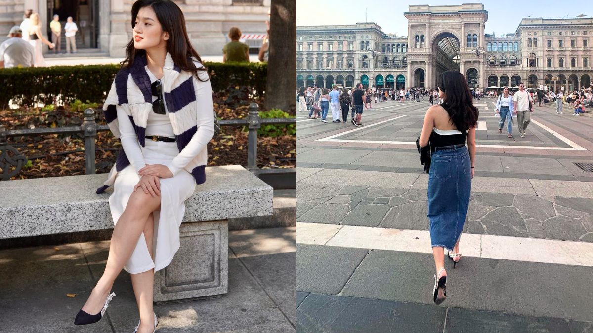 We're Totally In Awe Of Belle Mariano Wearing Designer High Heels While Exploring Milan