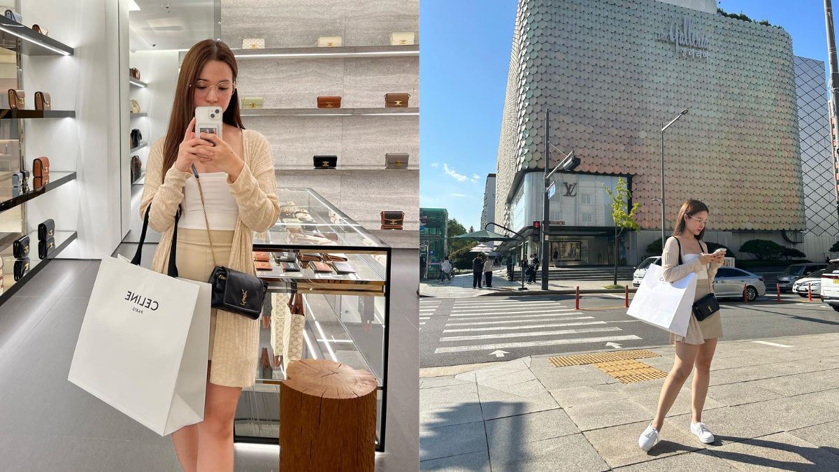 Kristel Fulgar Treats Herself to a New Designer Bag Worth P57,000 While Traveling in South Korea