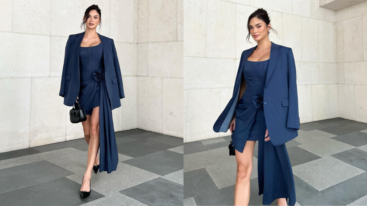 Pia Wurtzbach Launched Her New Book In The Most Sophisticated Navy Ensemble