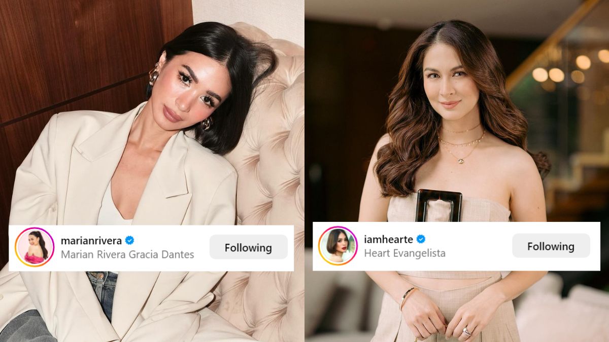 The Internet Is In A Frenzy Over Heart Evangelista And Marian Rivera Following Each Other On Instagram