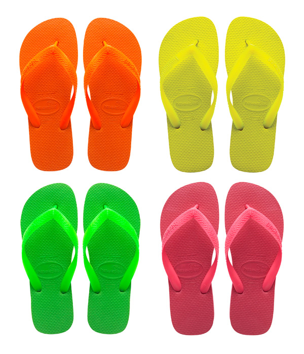 havaianas neon orange