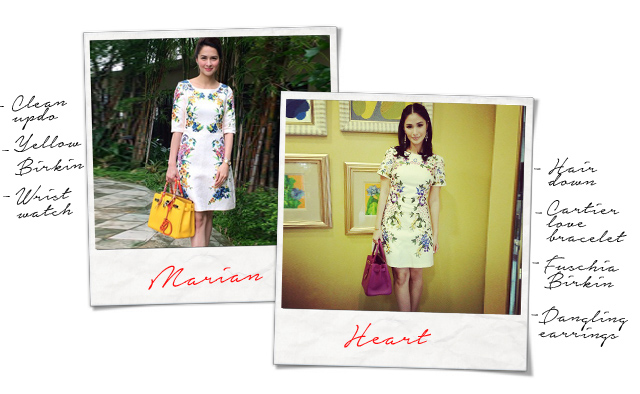 Marian Rivera and Heart Evangelista charmed by bag charms!