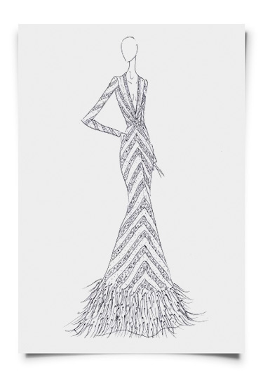 Top 66+ modern filipiniana gown sketch super hot - seven.edu.vn
