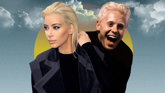 Battle Of The Blondes: Jared Leto Vs. Kim Kardashian