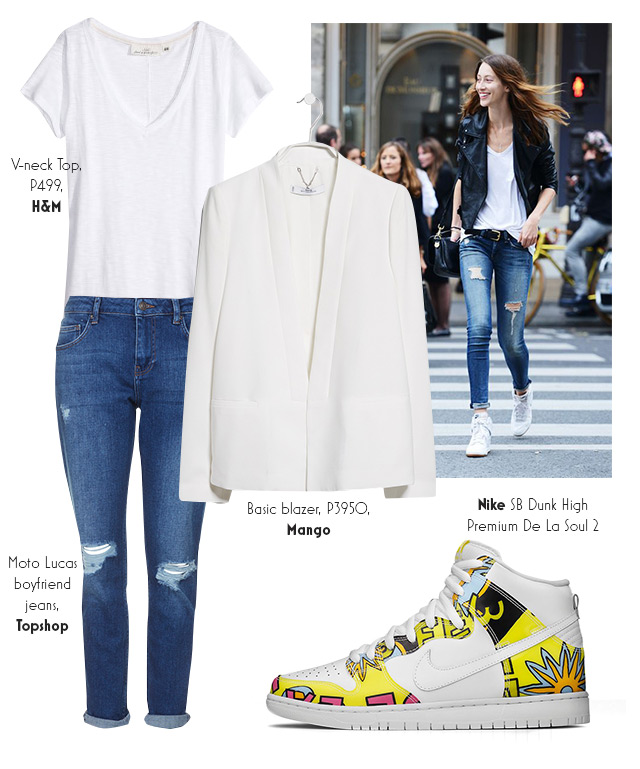 high cut sneakers with jeans