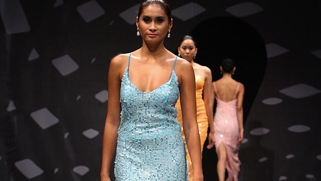 Jian Lasala Plays With Pleats and Sequins
