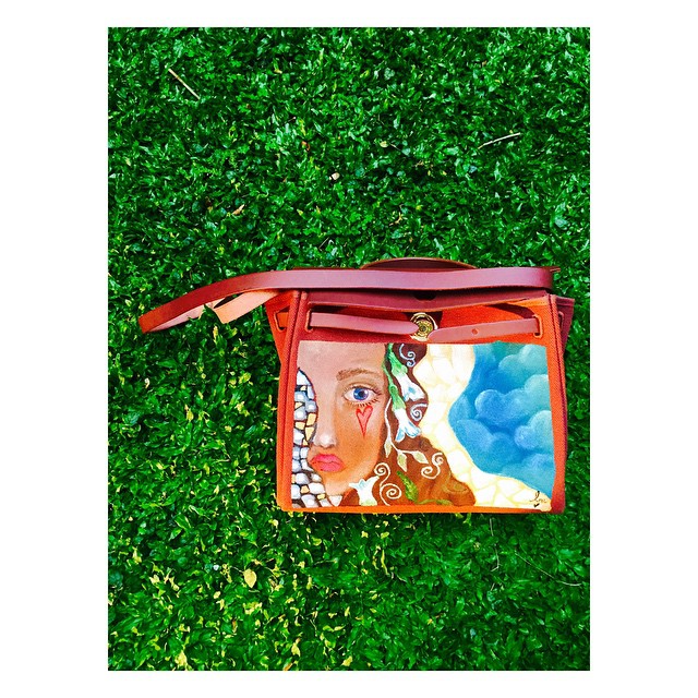 Jinkee adds another purse to her #LoveMarieHandPaintedBags collection , heart  evangelista paintings price