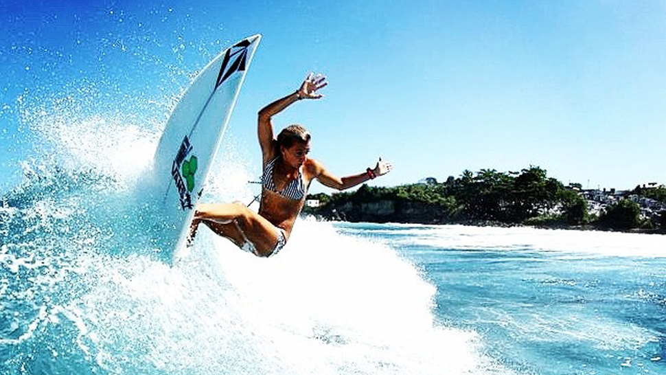 Watch: This French Girl Went Surfing In High Heels!